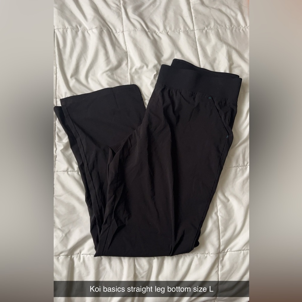 Black scrub pants